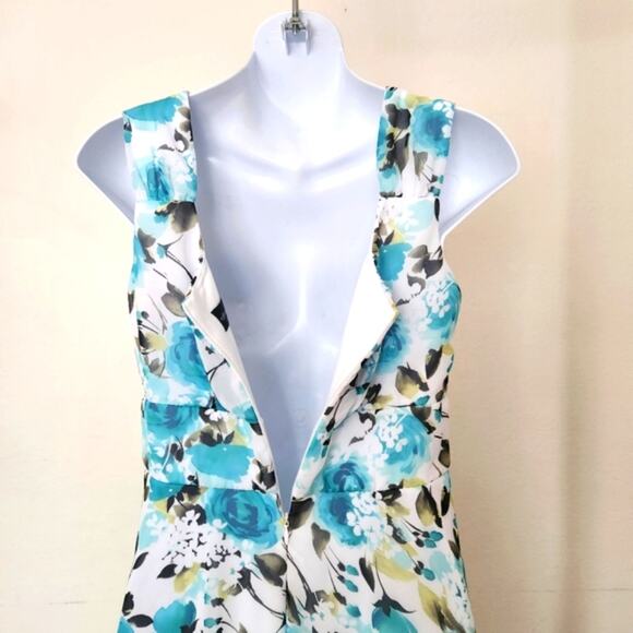 CONNECTED APPAREL Floral Print Sleeveless A-line Mini Dress Size 6P - Picture 5 of 9
